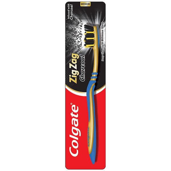 Colgate Zigzag Charcoal Medium Toothbrush