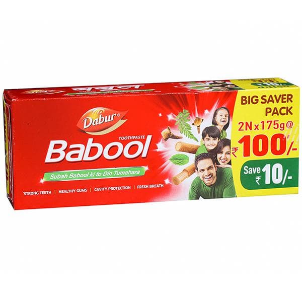 Dabur Babool Toothpaste (Big Saver Pack Save Rs 10) 2 x 175 g