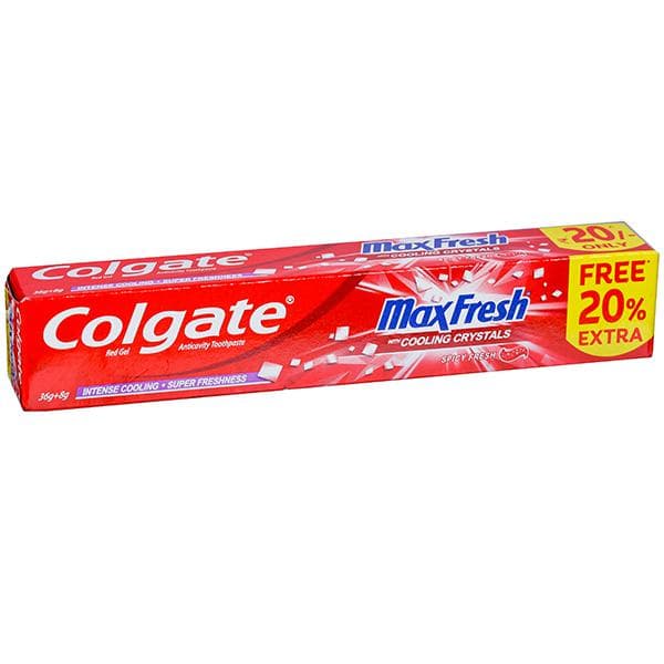 Colgate MaxFresh Anticavity Red Gel Toothpaste, Spicy Fresh (Free 20% Extra) 36 g