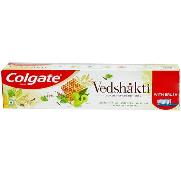 Colgate Swarna Vedshakti Toothpaste (Free Toothbrush) 140 g