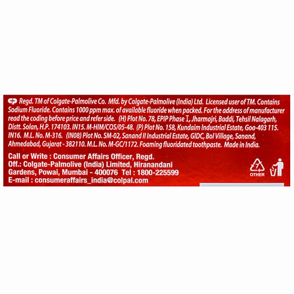 Colgate Visible White Toothpaste (Free Garnier Serum Cream 6 g) 100 g