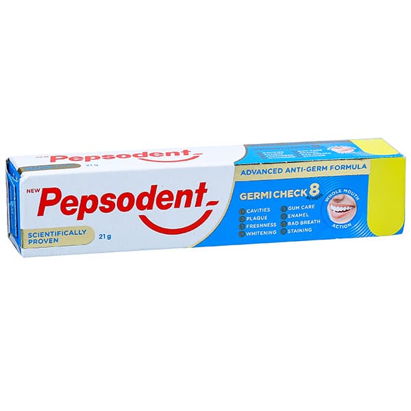Pepsodent Germi Check 8 Action Advanced Anti-Germ Formula Toothpaste 21 g