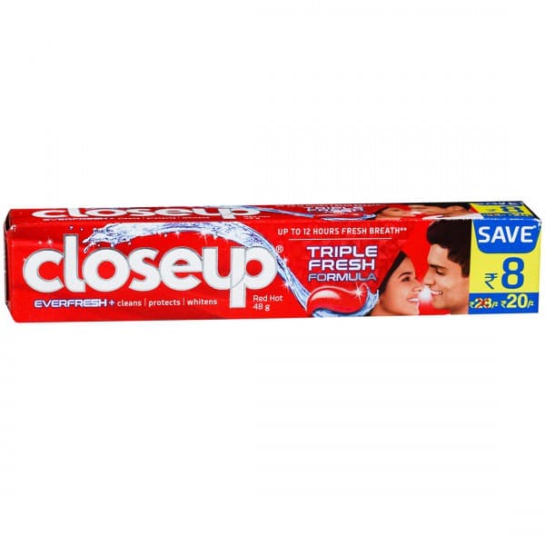 Closeup Ever Fresh+ Red Hot Toothpaste (Save Rs 8) 48 g