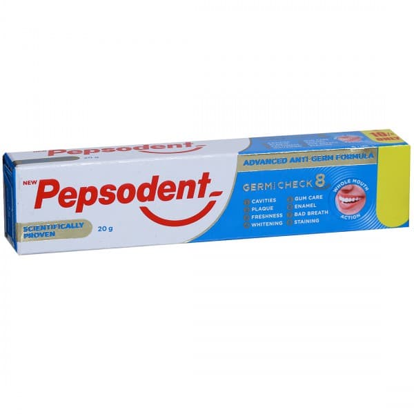 Pepsodent Germi Check 8 Action Advanced Anti-Germ Formula Toothpaste 20 g