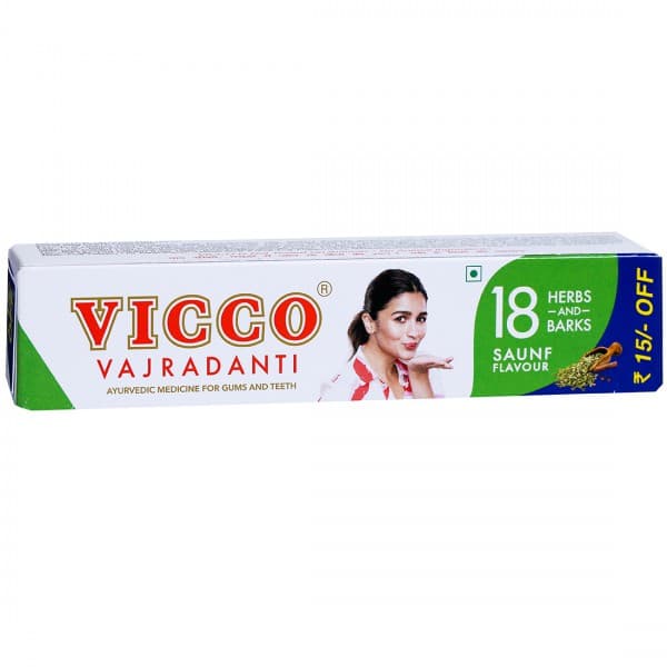 Vicco Vajradanti Saunf Flavour Toothpaste (Rs 15 Off) 80 g