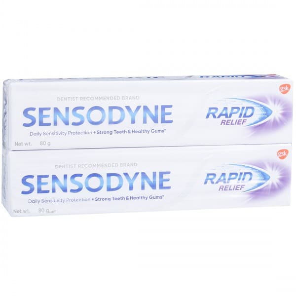 Sensodyne Rapid Relief Toothpaste 2 x 80 g
