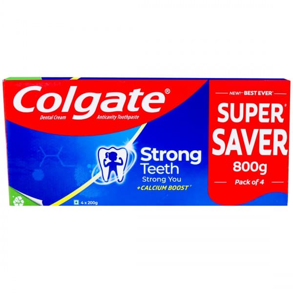 Colgate Strong Teeth Toothpaste 4 x 200 g