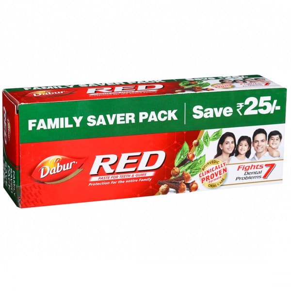 Dabur Red Toothpaste (2 x 200 g + 1 x 100 g) (Save Rs 25) 500 g