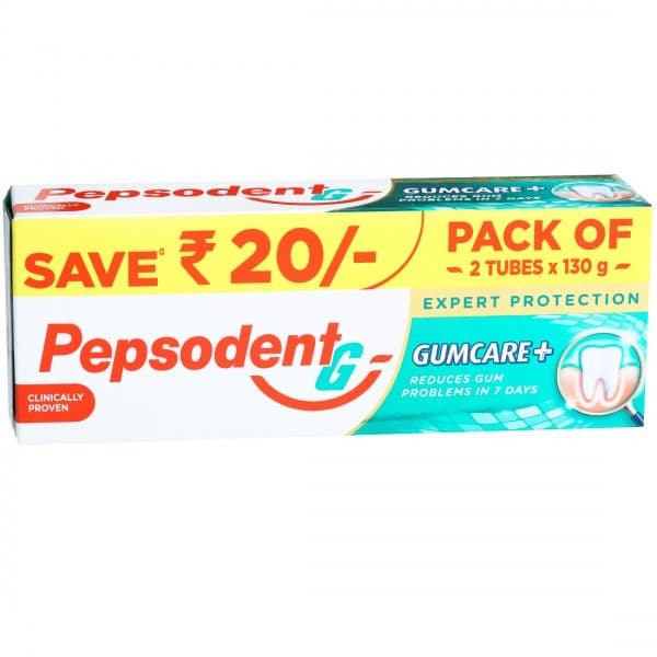 Pepsodent G Gum Care+ Expert Protection Toothpaste (Save Rs 20) 2 x 130 g