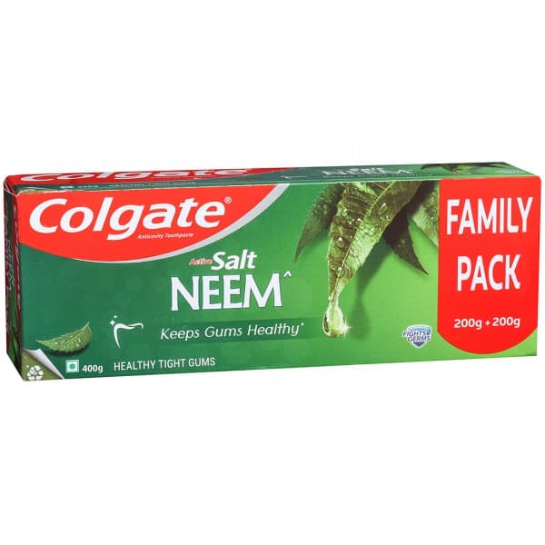 Colgate Active Salt Neem Toothpaste 200 g + 200 g