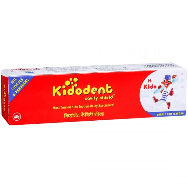 Kidodent Cavity Shield Bubble Gum Flavour Toothpaste 60 g