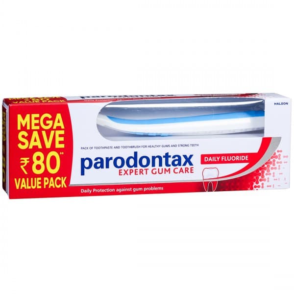 Parodontax Daily Fluoride Toothpaste (75 g+ 1 N Soft Toothbrush + Mega Save Rs. 80) 75 g