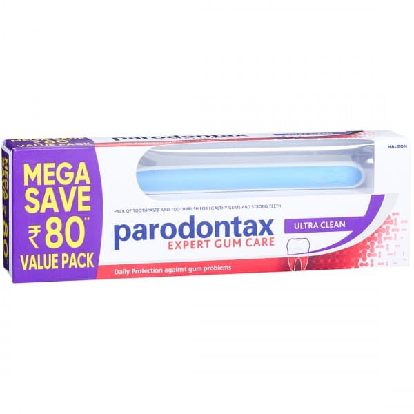 Parodontax Ultra Clean Toothpaste (75 g + 1 N Soft Toothbrush + Mega Save Rs. 80) 75 g
