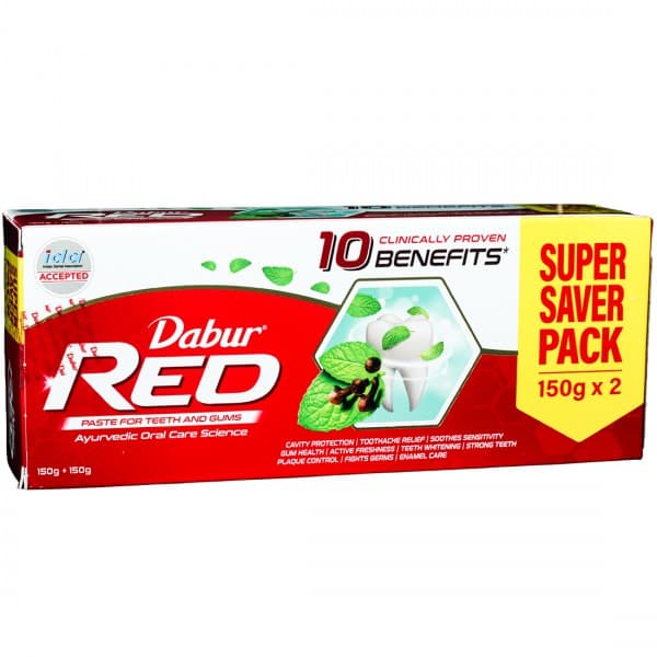 Dabur Red Toothpaste (Super Saver Pack) (Rs. 23 Off) 2 x 150 g