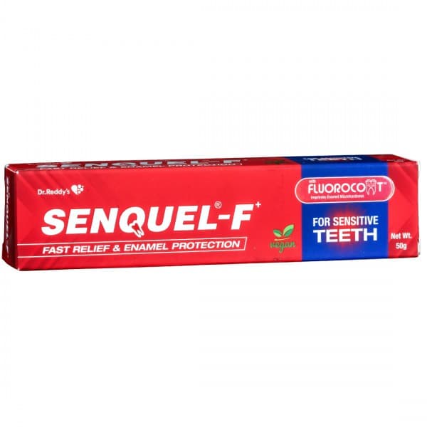 Senquel F + Sugar Free Toothpaste For Sensitive Teeth 50 g