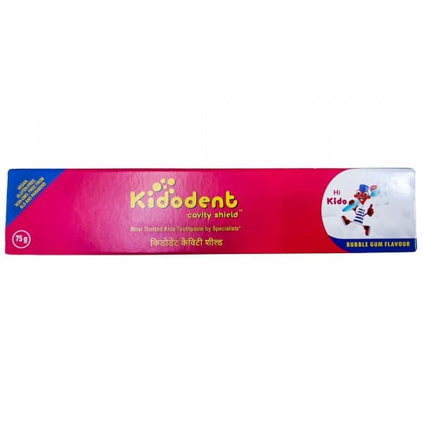 Kidodent Cavity Shield Bubble Gum Flavour Toothpaste 75 g