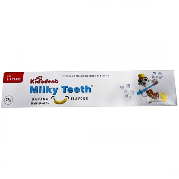 Kidodent Milky Teeth Banana Flavour Toothpaste (1-5 Years) 75 g
