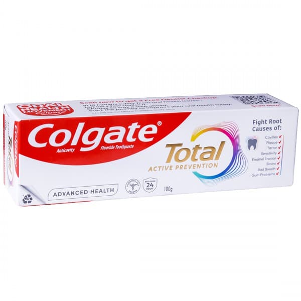 Colgate Total Active Prevention Anticavity Fluoride Toothpaste 100 g