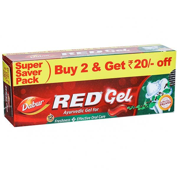 Dabur Red Ayurvedic Gel (Super Saver Pack Buy 2 & Get Rs.20/- Off) 2 x 150 g