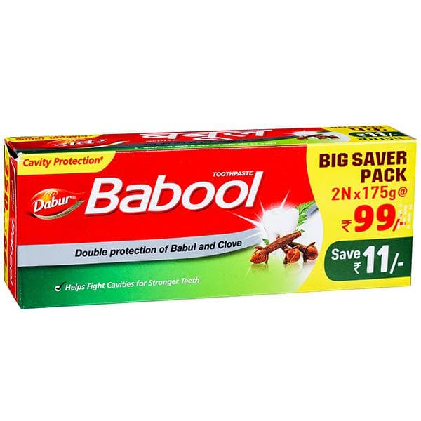 Dabur Babool Toothpaste (Save Rs 11/-) 2 x 175 g