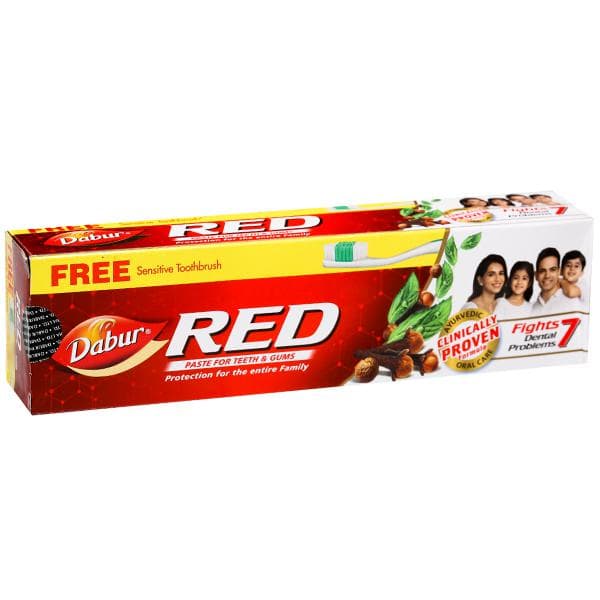 Dabur Red Toothpaste (Free Toothbrush) 200 g