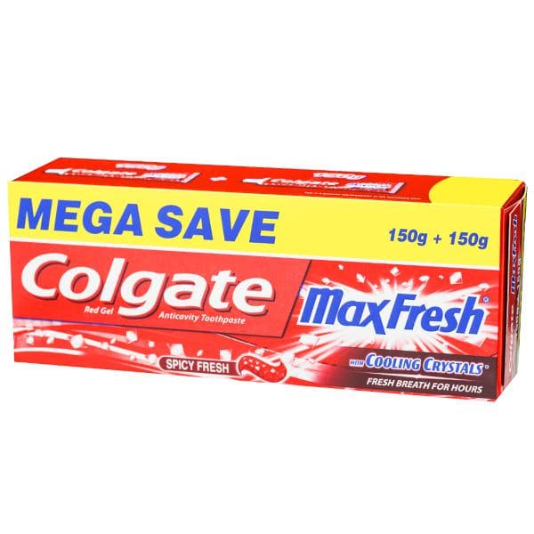 Colgate Max Fresh Red Gel Toothpaste 2 x 150 g