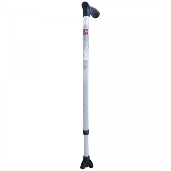 Flamingo Walking Stick with Tri Leg Bottom Silver Universal