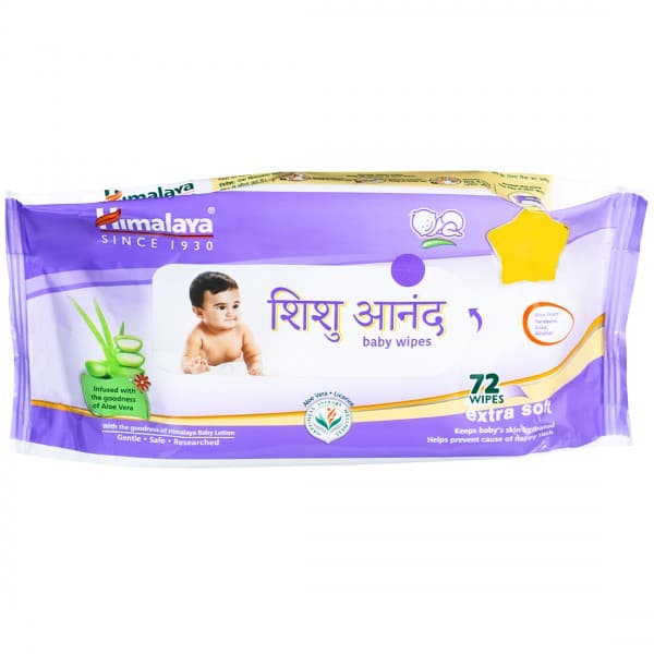 Himalaya Shishu Anand Baby Wipes (15 cm x 20 cm) Pack Of 72