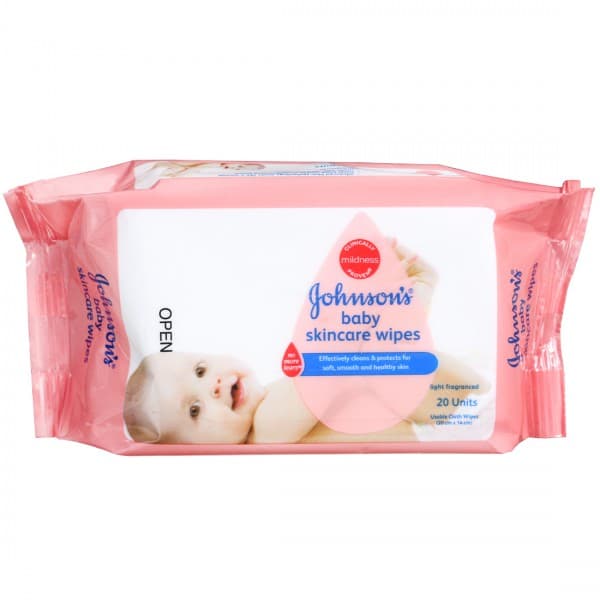 Johnsons Baby Wipes (20 cm x 14 cm) Pack Of 20