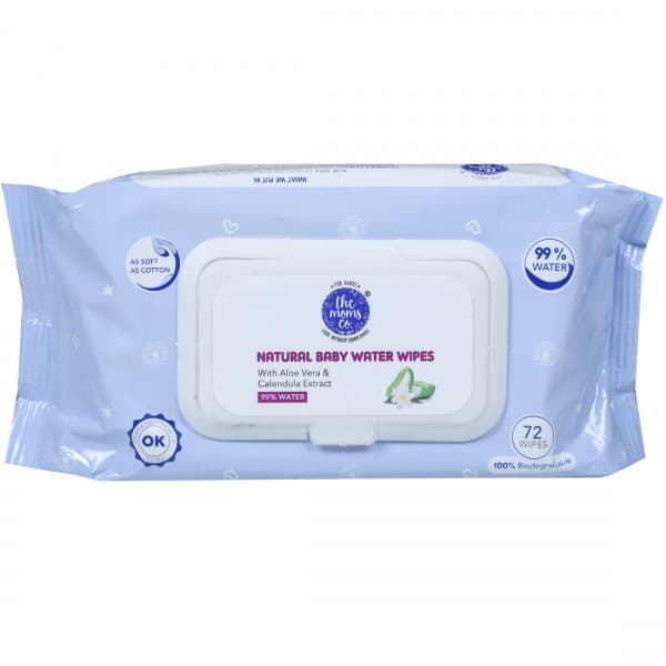 The Moms Co. Natural Baby Water Wipes with Aloe Vera & Calendula Extract Pack Of 72