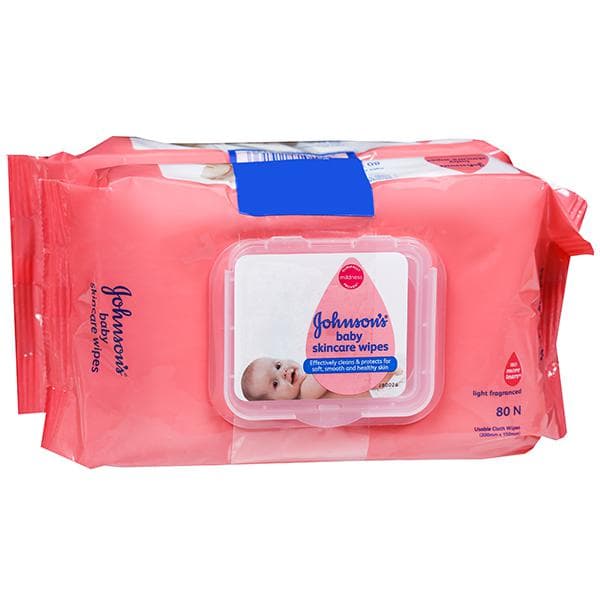 Johnsons Baby Wipes (200 mm x 150 mm) Super Saver Pack Rs 60 Off Pack Of 2 x 80