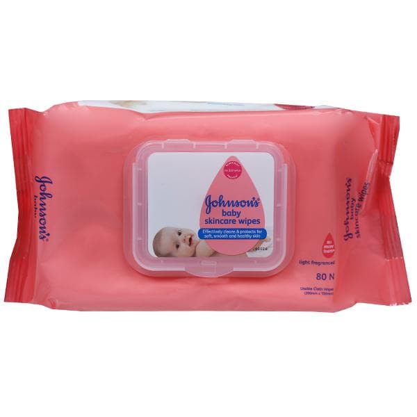 Johnsons Baby Wipes (200 mm x 150 mm) Pack Of 80