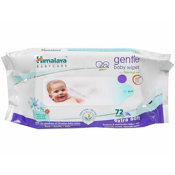 Himalaya Gentle Extra Soft Baby Wipes Pack Of 72