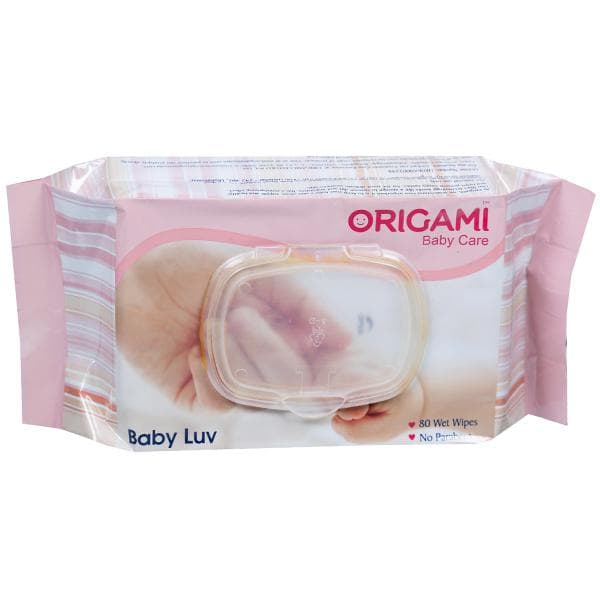 Origami Baby Care Baby Luv Wet Wipes (15 cm x 20 cm) Pack Of 80