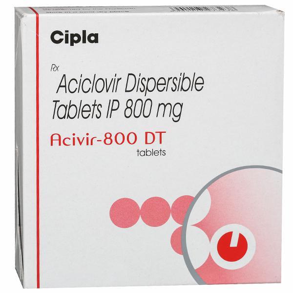 Acivir DT 800 mg Tablet (5 Tab)
