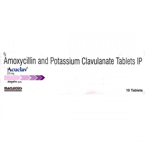 Acuclav 375 mg Tablet (10 Tab)