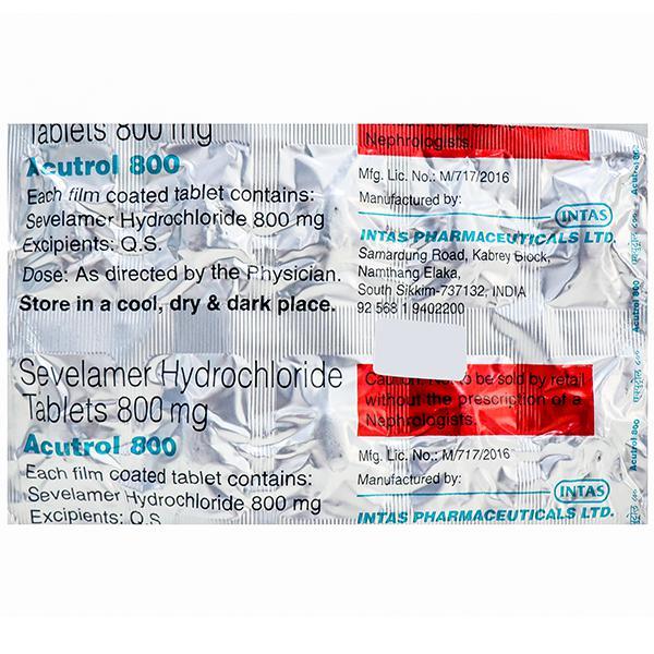 Acutrol 800 mg Tablet (10 Tab)