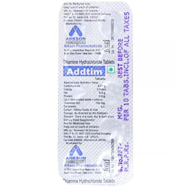 Addtim 10 Tablets