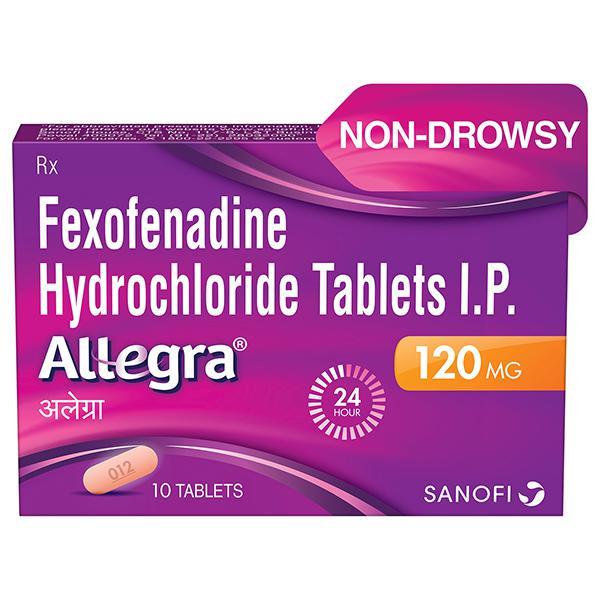 Allegra 120 mg Tablet (10 Tab)
