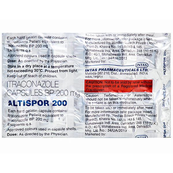 Altispor 200 mg Capsule (10 Cap)