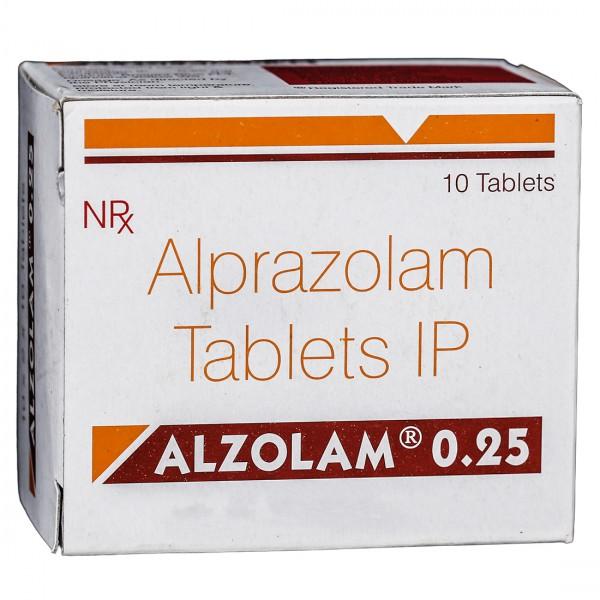 Alzolam 0.25 mg Tablet (10 Tab)
