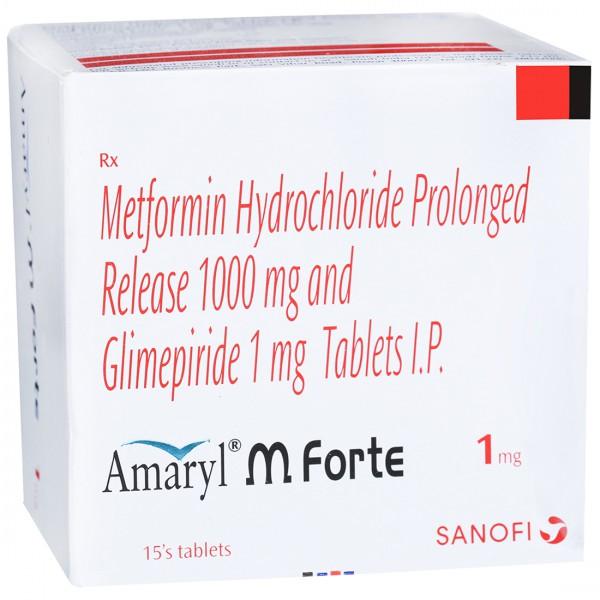 Amaryl M Forte 1 mg Tablet (15 Tab)