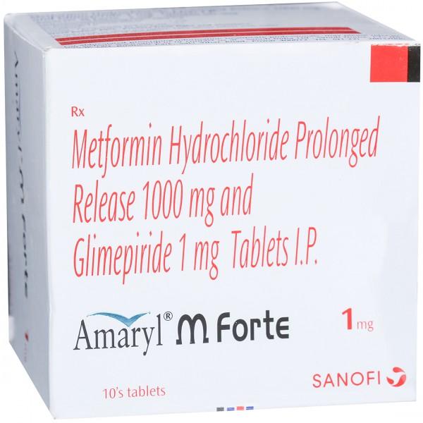Amaryl M Forte 1 mg Tablet (10 Tab)
