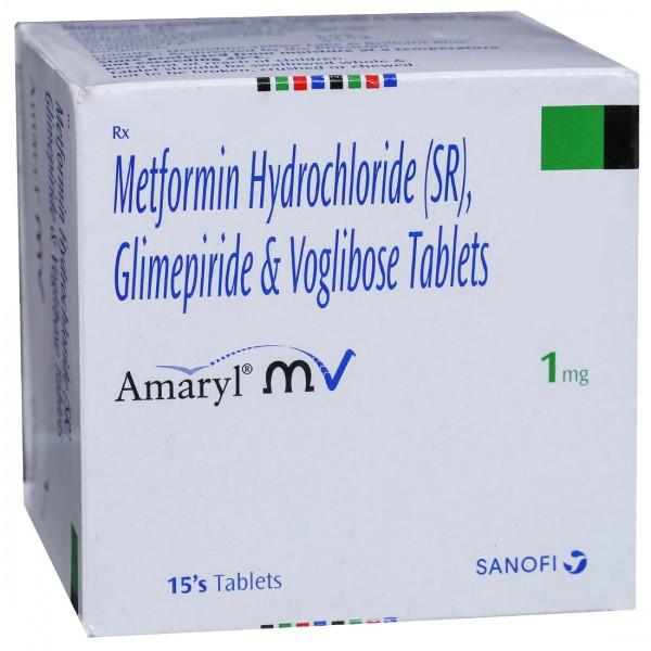 Amaryl MV 1 mg Tablet (15 Tab)