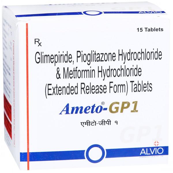 Ameto GP 1 mg Tablet (15 Tab)