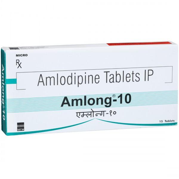 Amlong 10 mg Tablet (15 Tab)