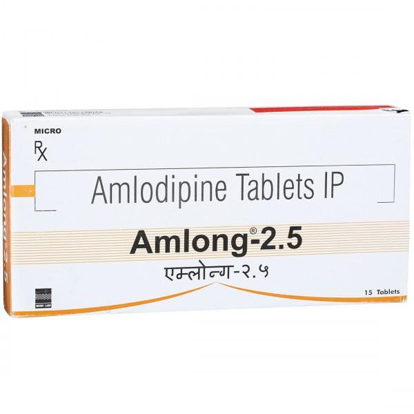 Amlong 2.5 mg Tablet (15 Tab)