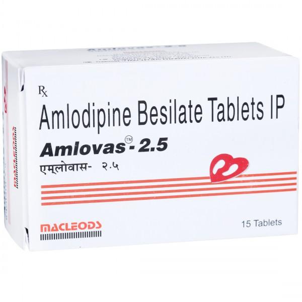 Amlovas 2.5 mg Tablet (15 Tab)