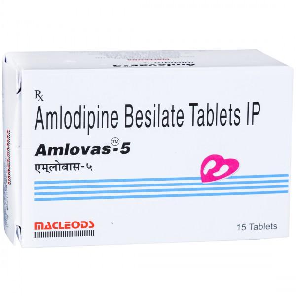 Amlovas 5 mg Tablet (15 Tab)