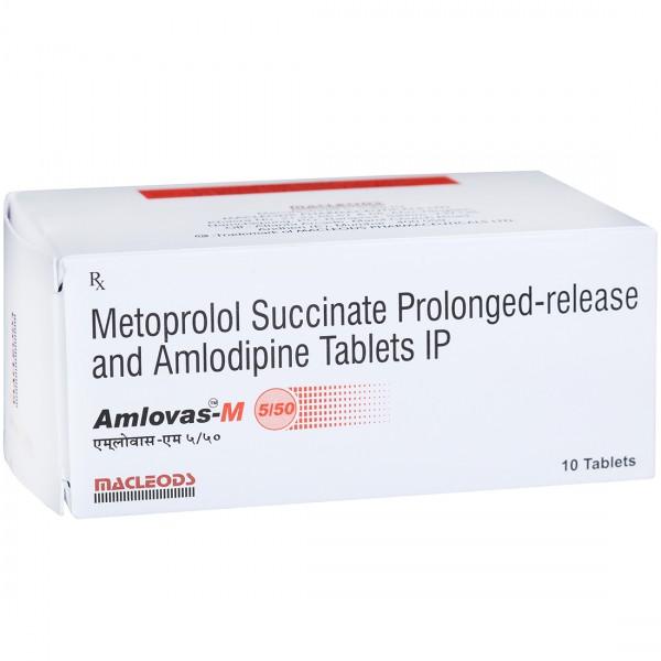 Amlovas M 5/50 mg Tablet (10 Tab)